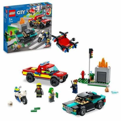 Εικόνα της Playset Lego City Fire Rescue & Police Chase 60319 (295 pcs)