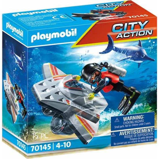 Εικόνα της Playset Playmobil City Action Dive scooter in the rescue mission 70145 (15 pcs)