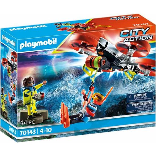 Εικόνα της Playset Playmobil City Action Rescue Diver with Rescue Drone 70143 (44 pcs)