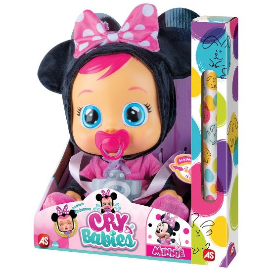 Εικόνα της Λαμπάδα Cry Babies Κλαψουλίνια Disney Minnie - Διαδραστική Κούκλα Ποντικάκι Κλαίει Με Αληθινά Δάκρυα