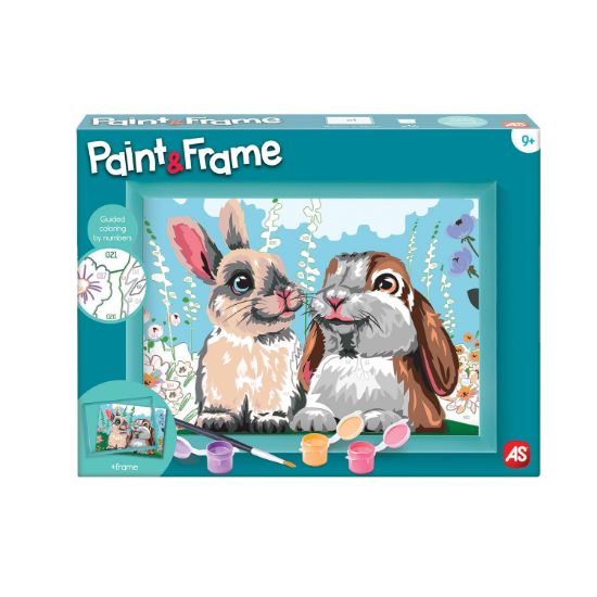 Εικόνα της Paint & Frame Ζωγραφίζω Με Αριθμούς Cute Bunnies Για Ηλικίες 9+ Χρονών